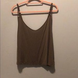 Dark green crop top